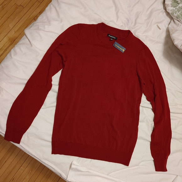 SOLD BNWT KANGOL MEN'S 100% merino wool  SWEATER - Picture 2 of 7
